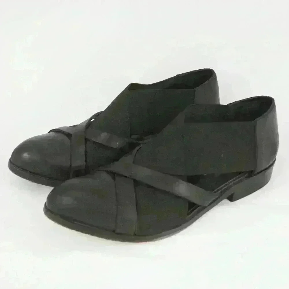 Strategia Multi Strap Leather Ankle Boots Booties Shoes